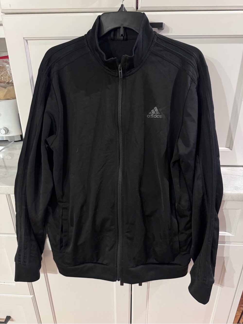adidas Black Lightweight Zip-Up Track Jacket